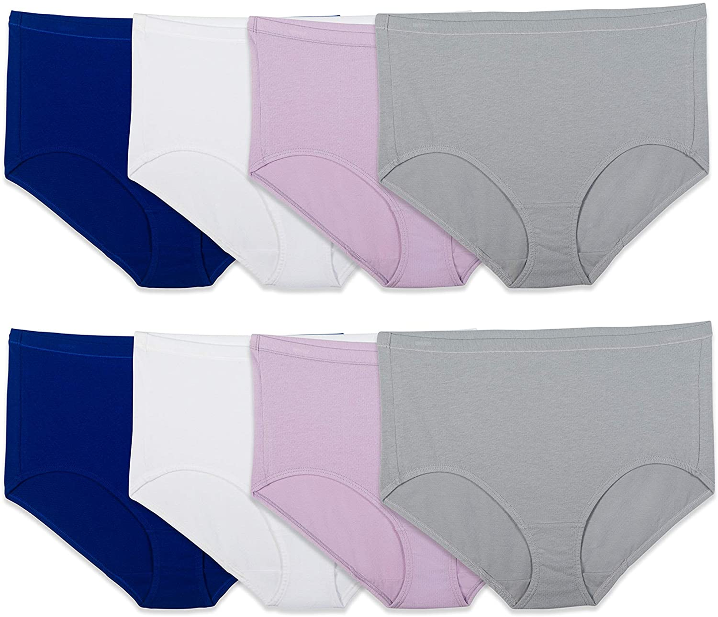 Fruit of the Loom Women'S Breathable Underwear (Regular & plus Size) Apparel & Accessories > Clothing > Underwear & Socks > Underwear Fruit of the Loom Brief - Cotton Mesh - 8 Pack Assorted Colors Regular 10