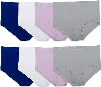 Fruit of the Loom Women'S Breathable Underwear (Regular & plus Size) Apparel & Accessories > Clothing > Underwear & Socks > Underwear Fruit of the Loom Brief - Cotton Mesh - 8 Pack Assorted Colors Regular 10