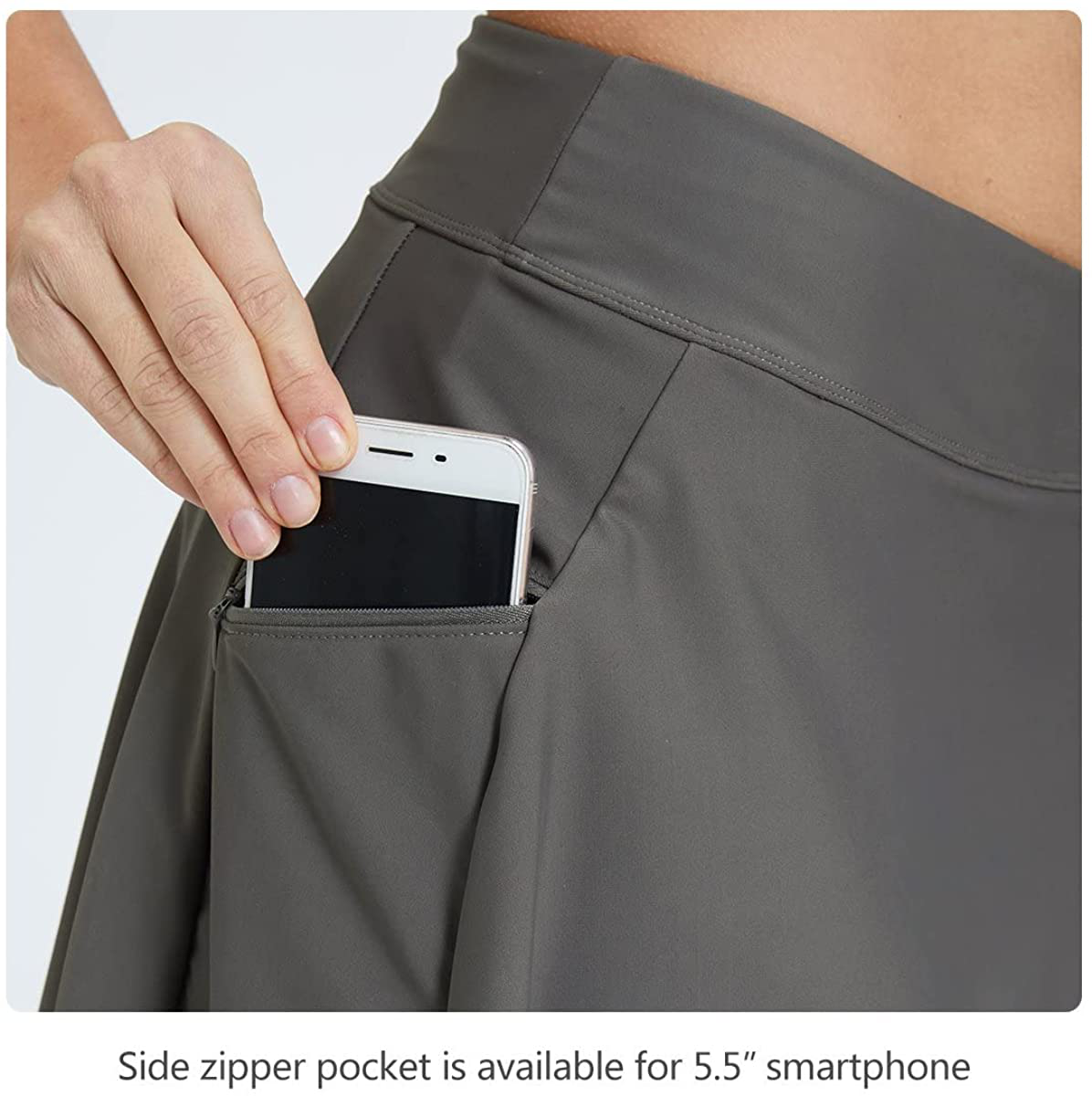 BALEAF Women'S High Waisted Swim Skirt Bikini Tankini Bottom with Side Pocket Apparel & Accessories > Clothing > Swimwear Kylie Max   