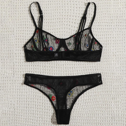 Women Perspective Strappy Bralette Sexy Sling Lingerie Teddy Corset Babydolls Chemise,Sleepwear Lace Bras&Thong Pajamas Set Apparel & Accessories > Clothing > Underwear & Socks > Shapewear aneralied   