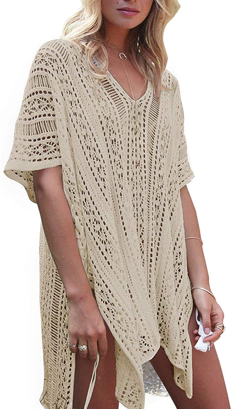 Shermie Swimsuit Cover Ups for Women V Neck Loose Beach Bikini Bathing Suit Cover Up Apparel & Accessories > Clothing > Swimwear Kylie Max   