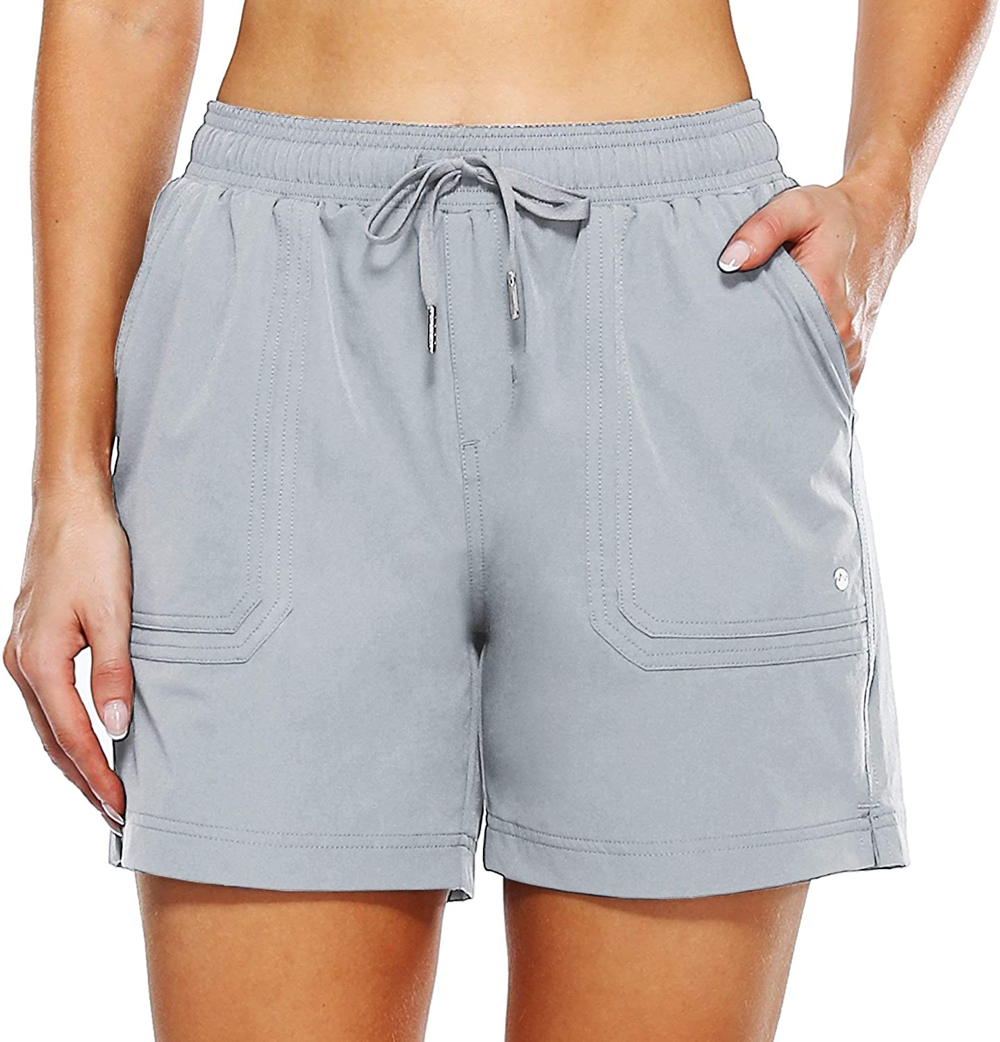 Willit Women'S 5" Hiking Shorts Golf Athletic Outdoor Shorts Quick Dry Workout Summer Water Shorts with Pockets Apparel & Accessories > Clothing > Shorts Kylie Max   