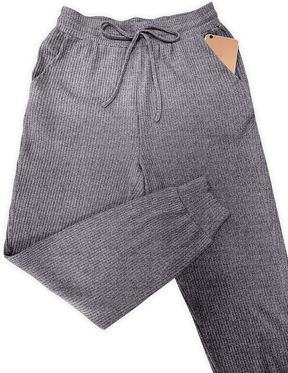 MIROL Women'S Active Drawstring Joggers Pants Elastic Waist Waffle Knit Trousers Athletic Solid Color Sweatpants Apparel & Accessories > Clothing > Activewear Kylie Max   