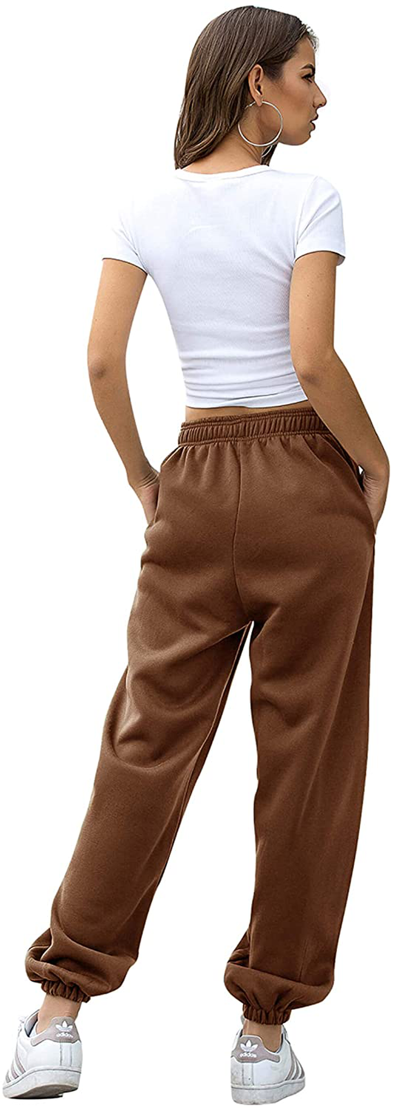 VINMEN Cinch Bottom Sweatpants for Women with Pockets Apparel & Accessories > Clothing > Activewear Kylie Max   