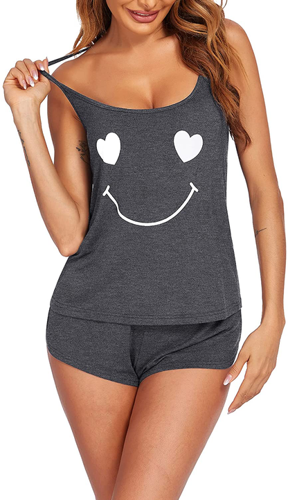 Hotouch Womens Pajama Set Sexy Cami PJ Sets Floral Printed Camisole and Shorts Set Lightweight 2 Piece Nighties Apparel & Accessories > Clothing > Sleepwear & Loungewear Kylie Max   