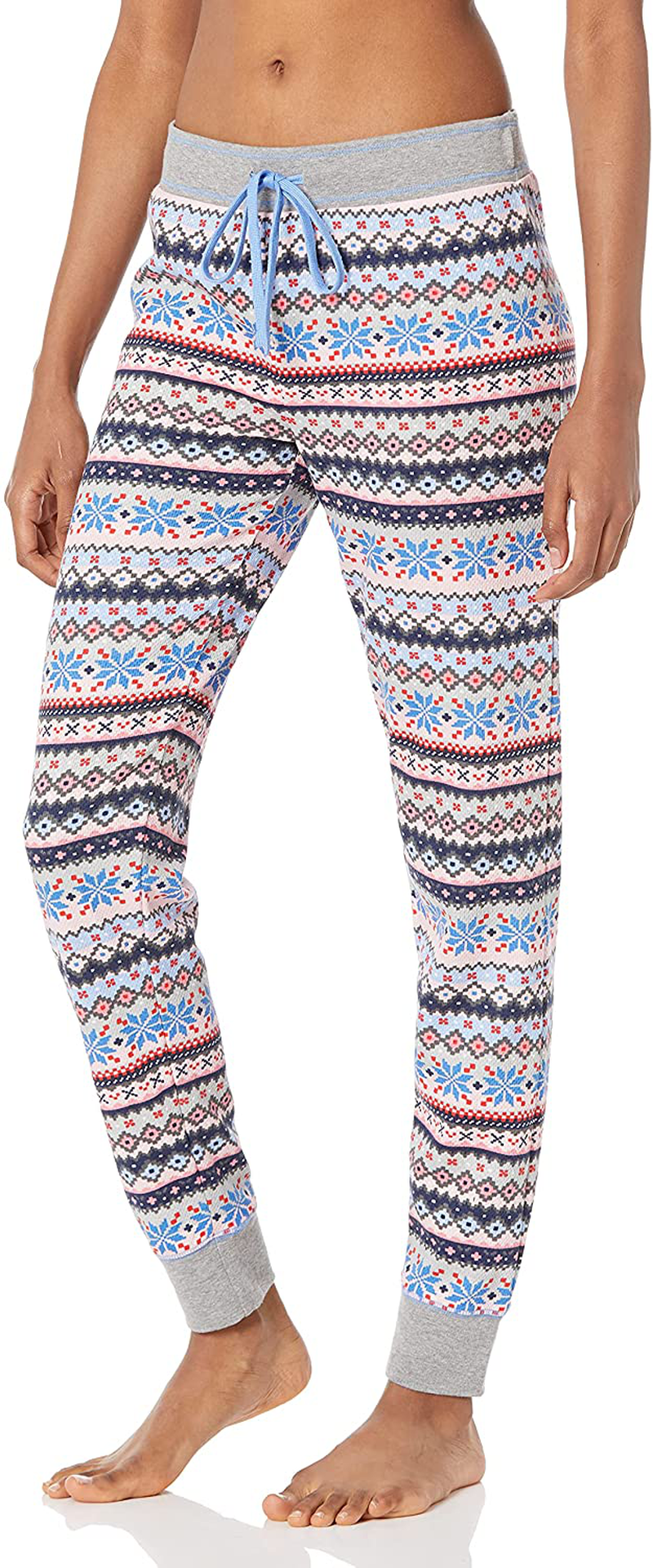 Mae Women's Vintage Thermal Henley Long Sleeve Top with Jogger Pajama Set Apparel & Accessories > Clothing > Sleepwear & Loungewear > Pajamas Mae   