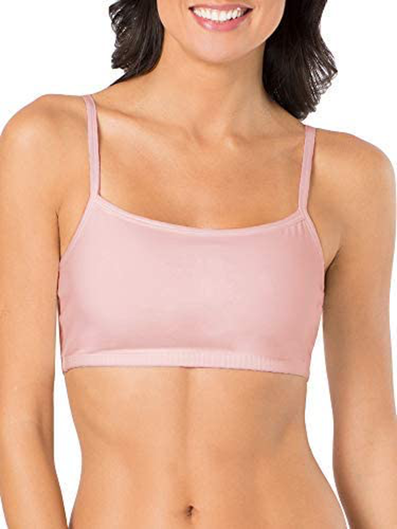 Fruit of the Loom Women'S Spaghetti Strap Cotton Pullover Sports Bra Apparel & Accessories > Clothing > Underwear & Socks > Bras Kylie Max   