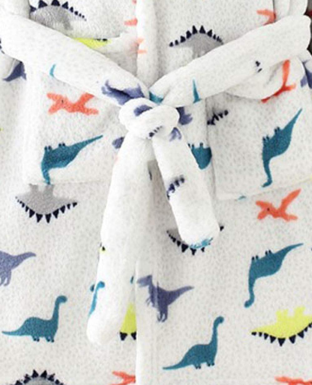 Toddlers Kids Hooded Robe Boys Girls Soft Flannel Bathrobes Pajamas Plush Robe Apparel & Accessories > Clothing > Sleepwear & Loungewear > Robes Kylie Max   