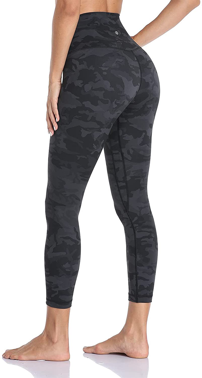 HeyNuts Hawthorn Athletic Essential II 7/8 Legging Women's High Waisted Yoga Pants Active Ankle Legging-25'' Apparel & Accessories > Clothing > Activewear HeyNuts Camo Grey_25'' Ⅱ Medium 
