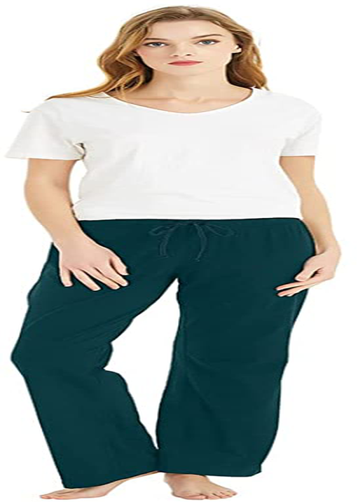 U2SKIIN Womens Cotton Pajama Pants, Comfortable Pajama Pants for Lounge Soft Lightweight Sleep Pj Bottoms for Women Apparel & Accessories > Clothing > Sleepwear & Loungewear > Pajamas Kylie Max   