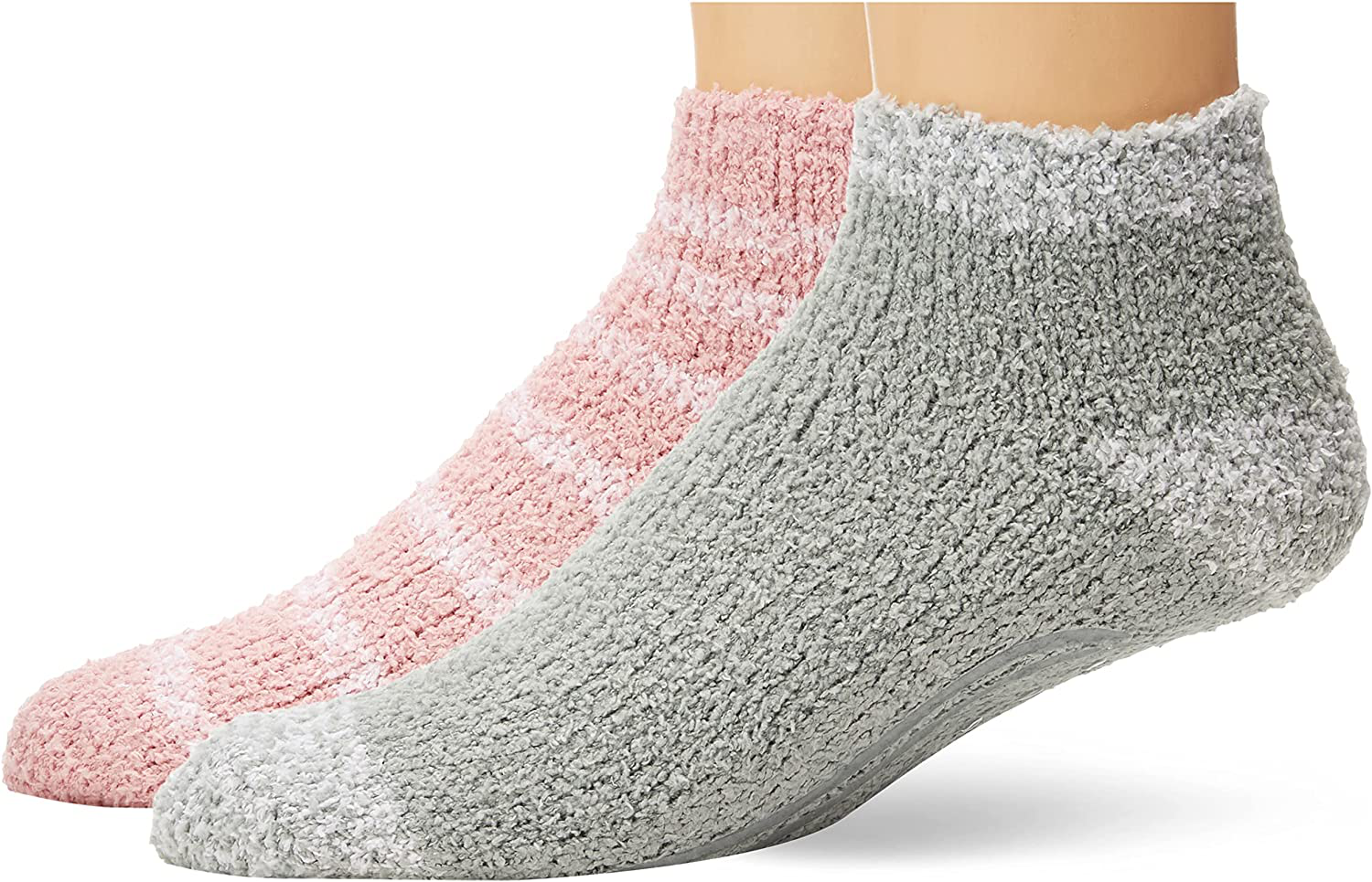 Dr. Scholl's womens Spa Socks (2pk) Arts & Entertainment > Party & Celebration > Gift Giving Dr. Scholl's Light Pink/White 4-10 