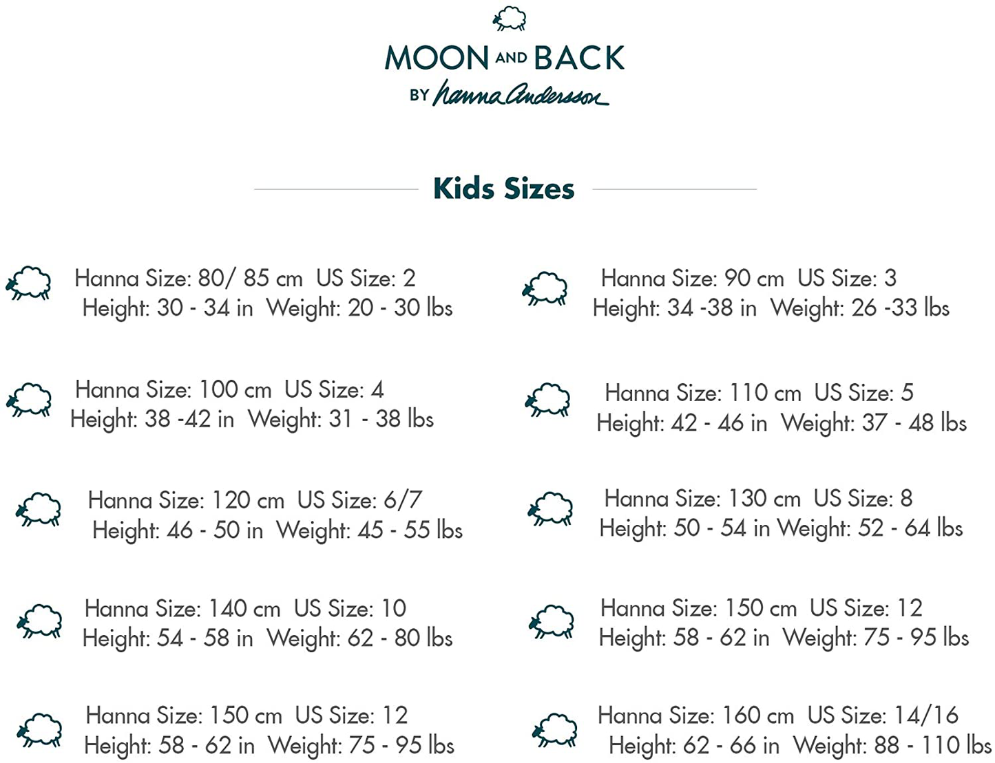 Moon and Back by Hanna Andersson Kids' 2 Piece Long Sleeve Pajama Set Apparel & Accessories > Clothing > Sleepwear & Loungewear > Pajamas Kylie Max   