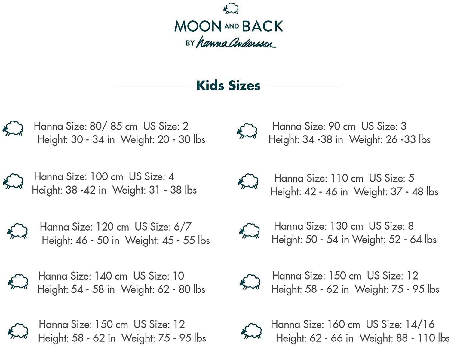 Moon and Back by Hanna Andersson Kids' 2 Piece Long Sleeve Pajama Set Apparel & Accessories > Clothing > Sleepwear & Loungewear > Pajamas Kylie Max   