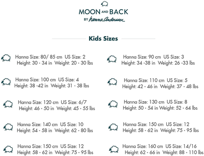 Moon and Back by Hanna Andersson Kids' 2 Piece Long Sleeve Pajama Set Apparel & Accessories > Clothing > Sleepwear & Loungewear > Pajamas Kylie Max   