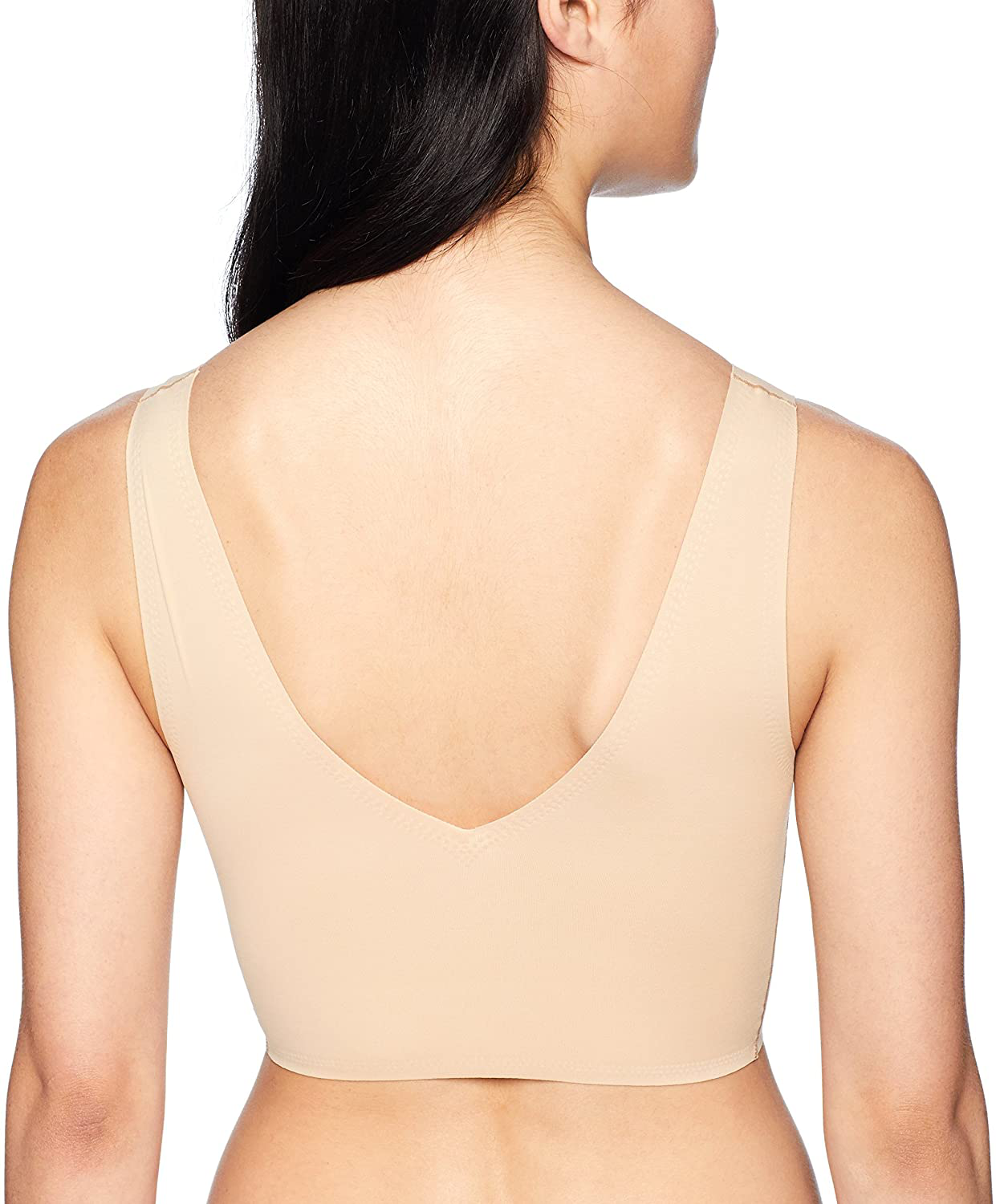 Calvin Klein Women'S Invisibles Comfort Seamless Lightly Lined V Neck Bralette Bra Apparel & Accessories > Clothing > Underwear & Socks > Bras Kylie Max   