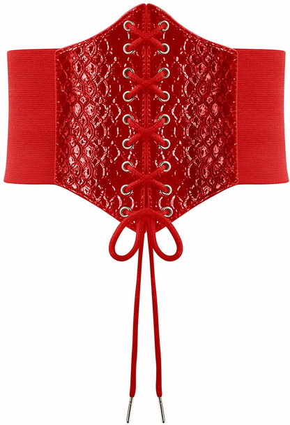 GRACE KARIN Lace-Up Cinch Belt Tied Corset Elastic Waist Belt Apparel & Accessories > Clothing Accessories > Belts GRACE KARIN   