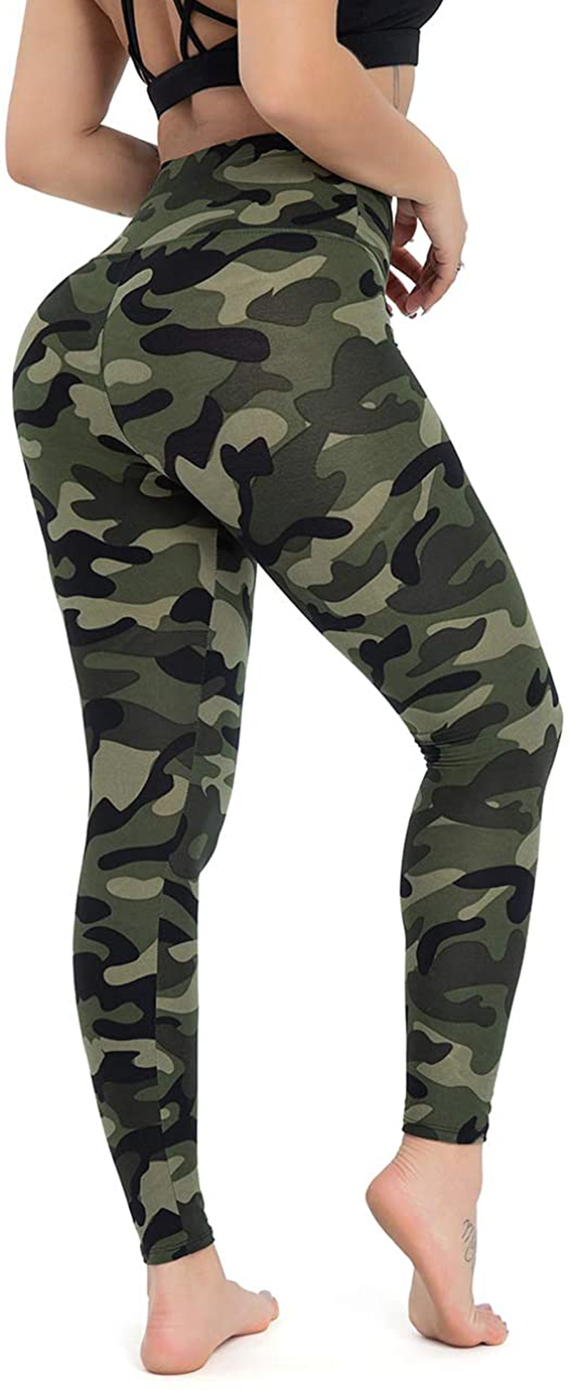 Gayhay High Waisted Leggings for Women - Soft Opaque Slim Tummy Control Printed Pants for Running Cycling Yoga Apparel & Accessories > Clothing > Activewear Gayhay   