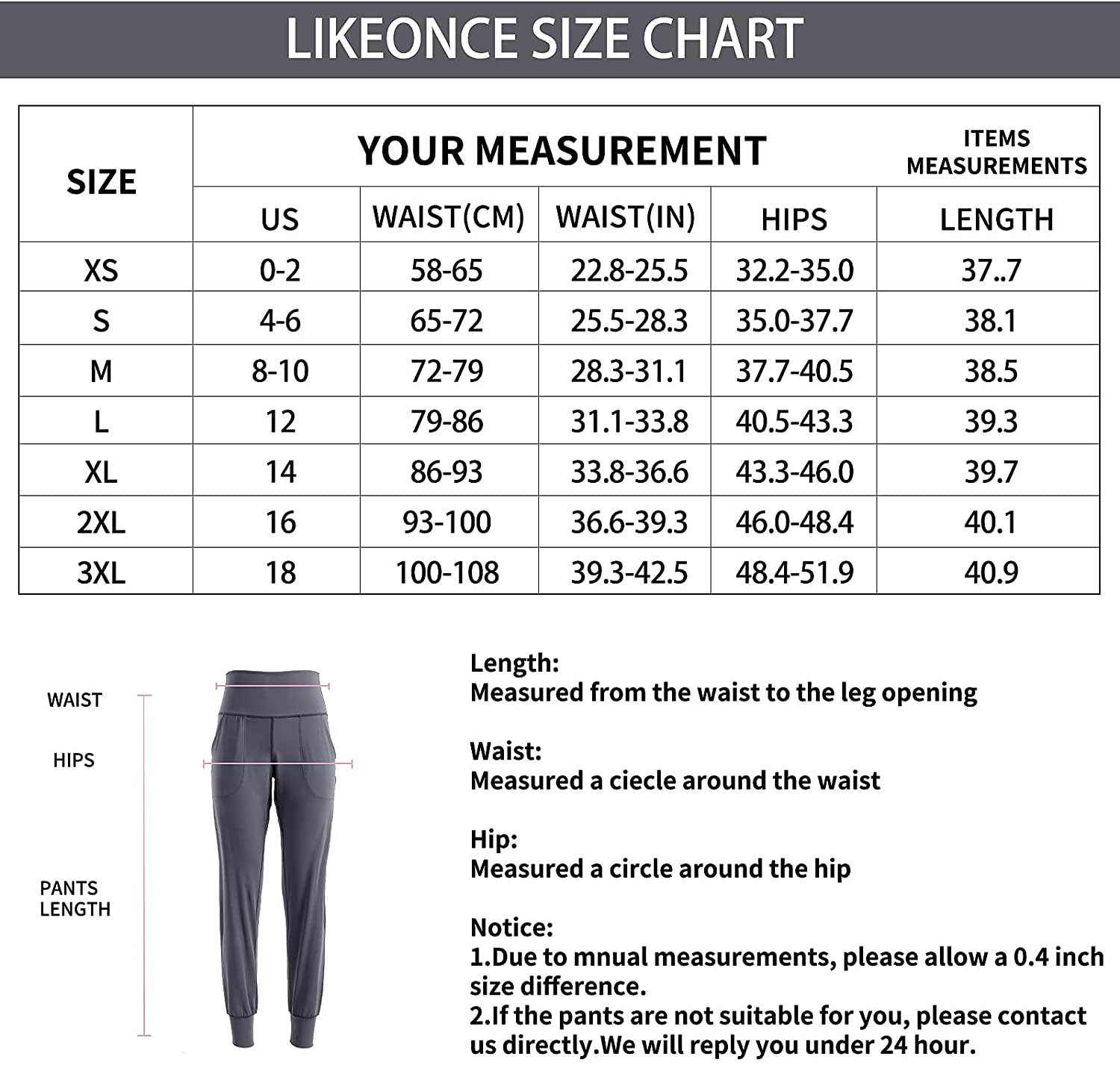 Likeonce Women'S Joggers Sweatpants High Waist Activewear Jogger Pants Casual Lounge Pants Workout Yoga Leggings with Pockets Apparel & Accessories > Clothing > Activewear Kylie Max   