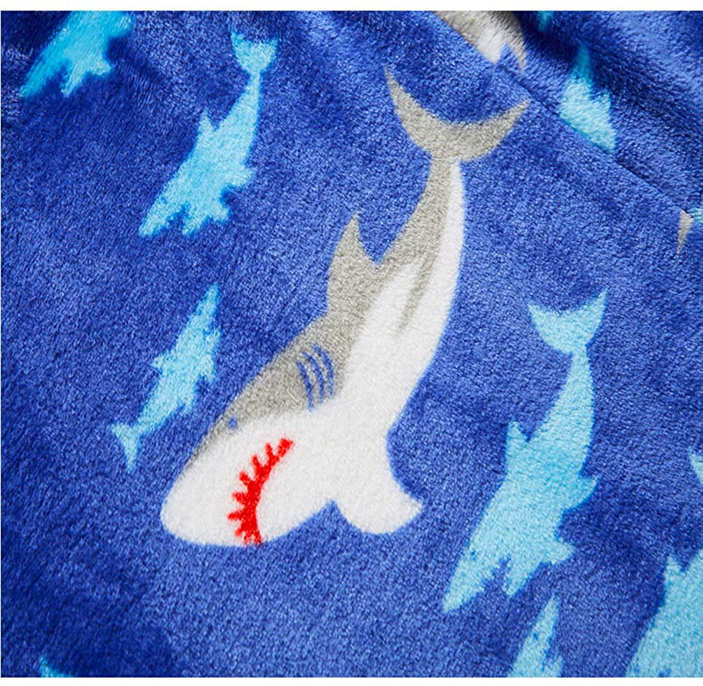 Boys Girls Bathrobes,Toddler Kids Hooded Robes Soft Children'S Flannel Bathrobes Hoodie Pajamas Sleepwear for Girls Boys Apparel & Accessories > Clothing > Sleepwear & Loungewear > Robes Kylie Max   