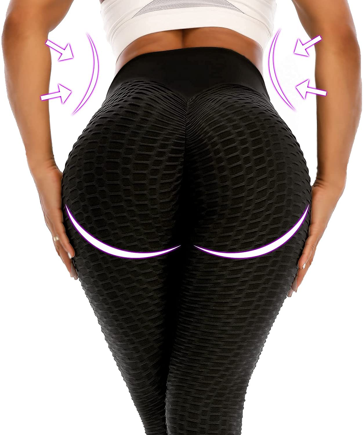 ViCherub Leggings for Women Scrunch Butt Lifting TIK Tok Yoga Pants Peach Lift High Waisted, Workout Tummy Control Tights Apparel & Accessories > Clothing > Activewear ViCherub   