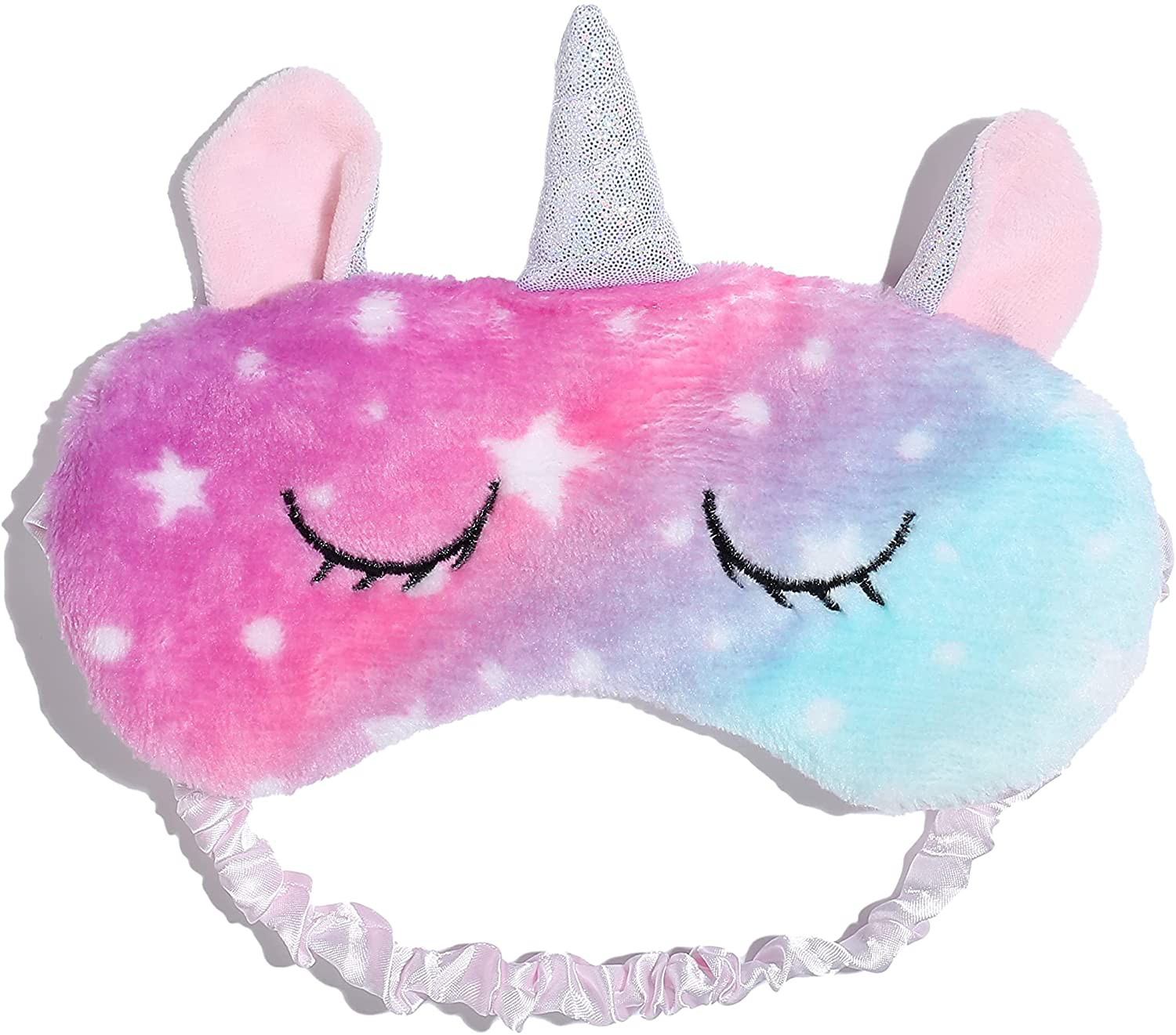 Soft Unicorn Hooded Robe with Matching Slippers Headband and Blindfold for Girls Apparel & Accessories > Clothing > Sleepwear & Loungewear > Robes Kylie Max   