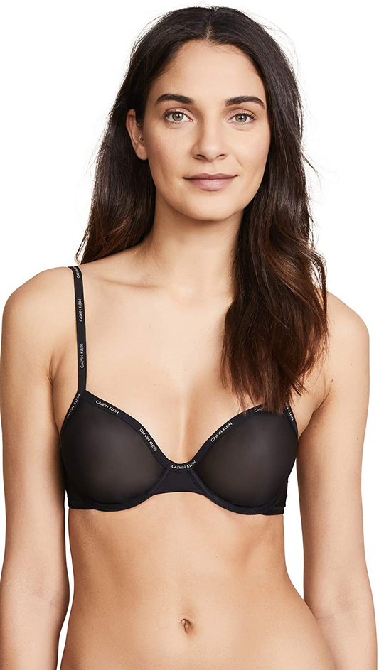 Calvin Klein Women'S Sheer Marquisette Unlined Demi Bra Apparel & Accessories > Clothing > Underwear & Socks > Bras Kylie Max   