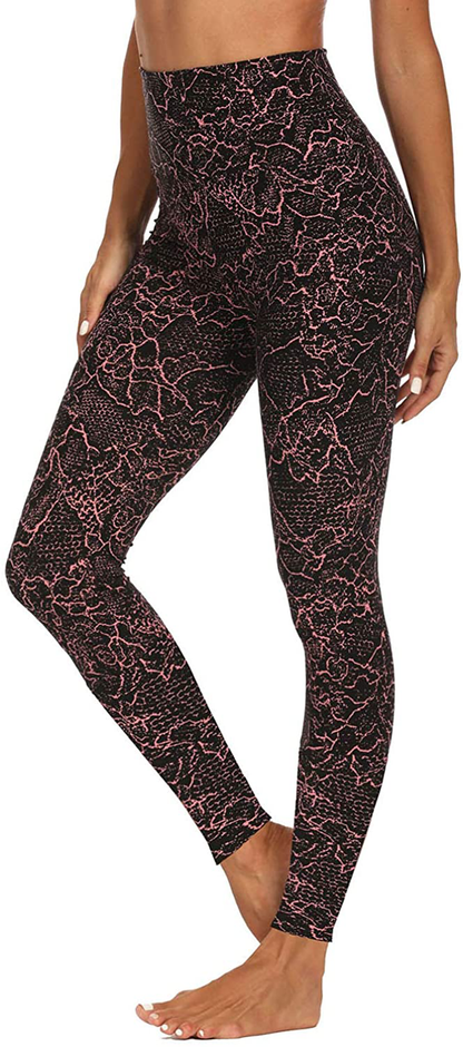 Gayhay High Waisted Leggings for Women - Soft Opaque Slim Tummy Control Printed Pants for Running Cycling Yoga Apparel & Accessories > Clothing > Activewear GAYHAY Black Snake Print Small-Medium 