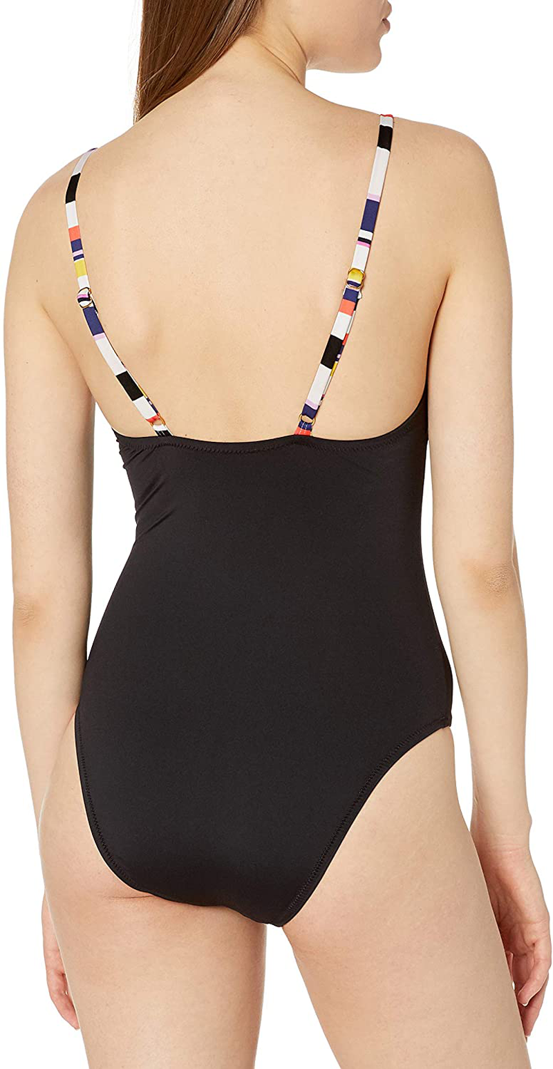 Trina Turk Women'S V-Plunge One Piece Swimsuit Apparel & Accessories > Clothing > Swimwear Kylie Max   