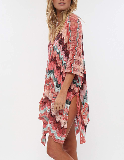 Wander Agio Beach Swimsuit for Women Sleeve Coverups Bikini Cover up Net Apparel & Accessories > Clothing > Swimwear Kylie Max   