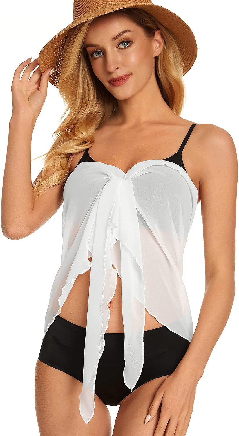 Swimsuit Coverups for Women Sarong Beach Bikini Wrap Sheer Short Skirt Chiffon Scarf for Swimwear Apparel & Accessories > Clothing > Swimwear Kylie Max   