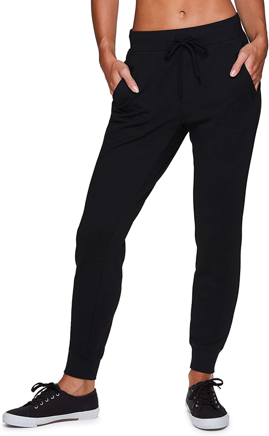 RBX Active Women'S Athletic Super Soft Lightweight Cuffed Tapered Jogger Sweatpants with Pockets Apparel & Accessories > Clothing > Activewear Kylie Max   