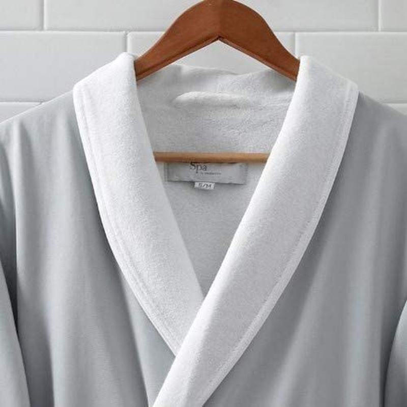 Kassatex SRK-148-SSG Spa Robe, Silver Sage (Small/Medium) Apparel & Accessories > Clothing > Sleepwear & Loungewear > Robes Kylie Max   