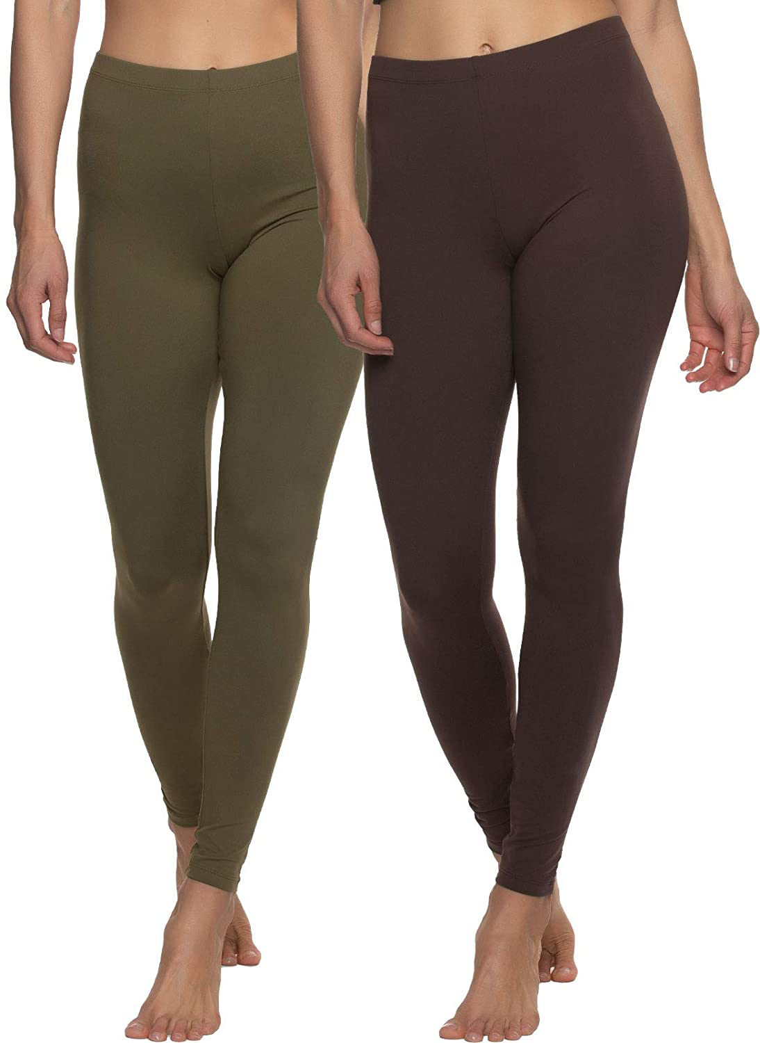 Felina Velvety Super Soft Lightweight Leggings - for Women - Yoga Pants, Workout Clothes Apparel & Accessories > Clothing > Activewear KYLIE MAX Warm Desert X-Small 