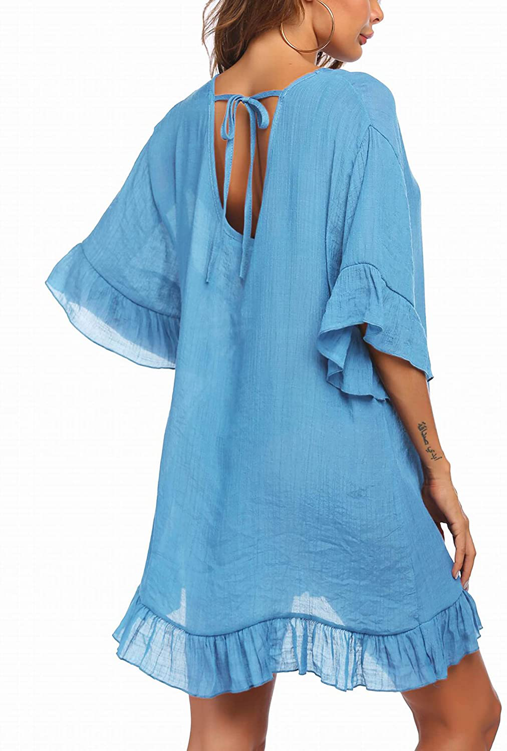 Ekouaer Swimsuit Cover Ups for Women, Bathing Suit Coverups Beach Cover Dresses Resort Wear S-XXL Apparel & Accessories > Clothing > Swimwear Kylie Max   