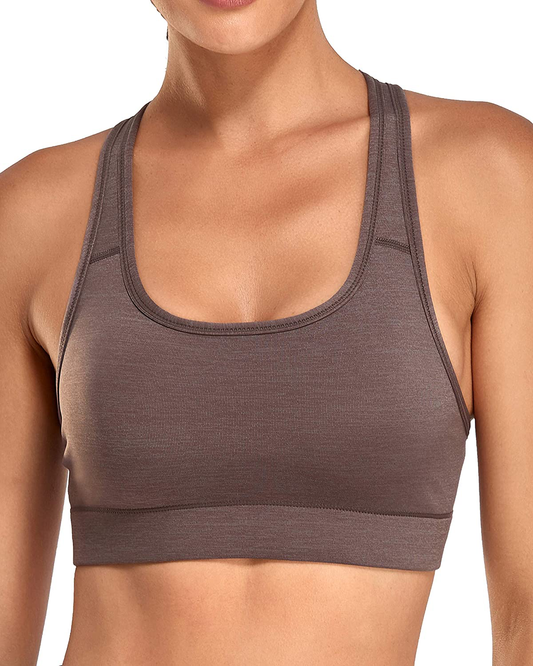 Oalka Women'S Racerback Sports Fitness Support Workout Running Bras Apparel & Accessories > Clothing > Underwear & Socks > Bras Kylie Max   