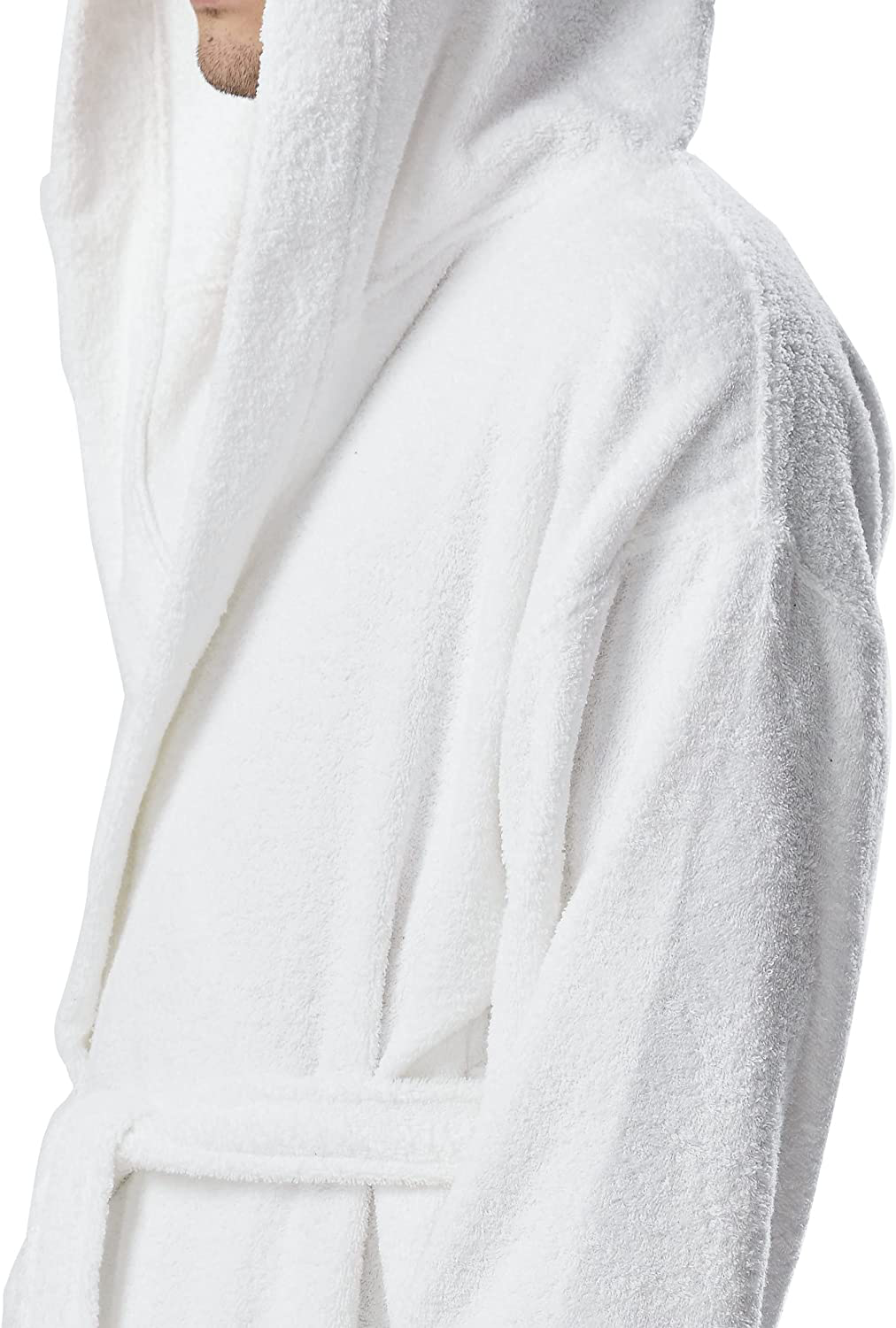 Arus Men'S Hooded Classic Bathrobe Turkish Cotton Robe with Full Length Options Apparel & Accessories > Clothing > Sleepwear & Loungewear > Robes Kylie Max   