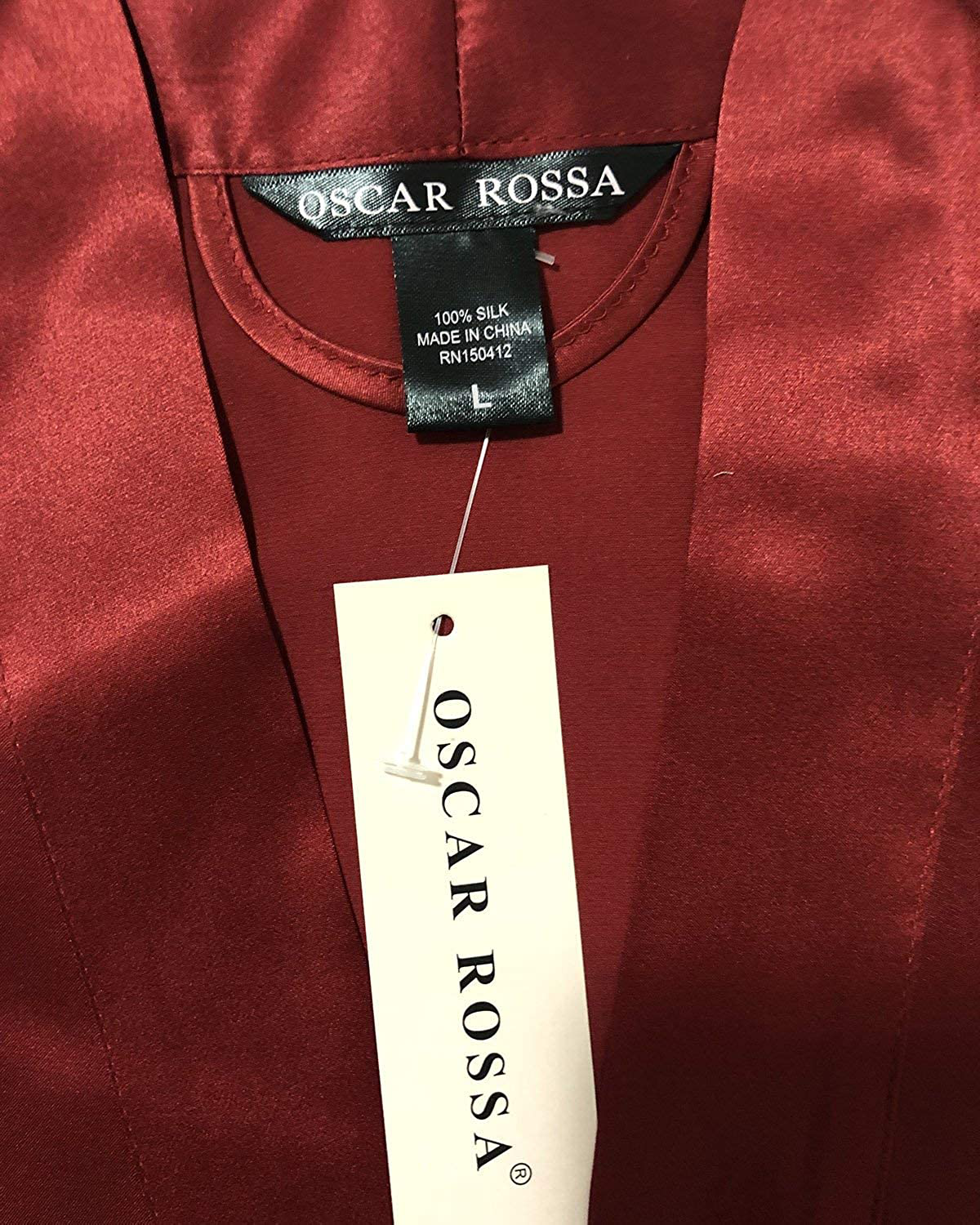 OSCAR ROSSA Women'S Luxury Silk Sleepwear 100% Silk Sexy Short Robe Kimono Apparel & Accessories > Clothing > Sleepwear & Loungewear > Robes OSCAR ROSSA   