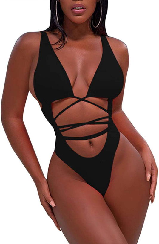 Sovoyontee Women'S Sexy One Piece Swimsuits Bikini Bathing Suit Apparel & Accessories > Clothing > Swimwear Kylie Max   