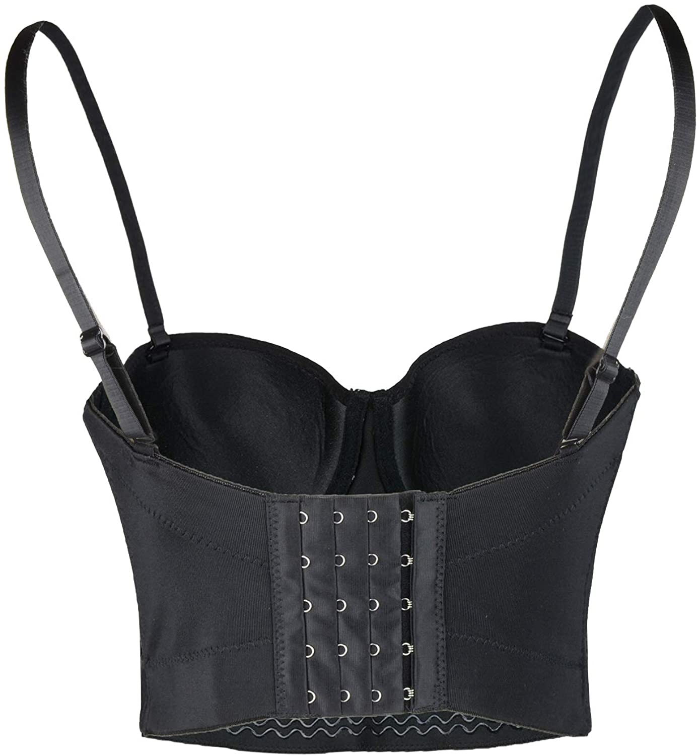 ELLACCI Women'S Sexy Rhinestone Bustier Crop Top Club Party Glitter Corset Top Bra Purple Apparel & Accessories > Clothing > Underwear & Socks > Lingerie ELLACCI   