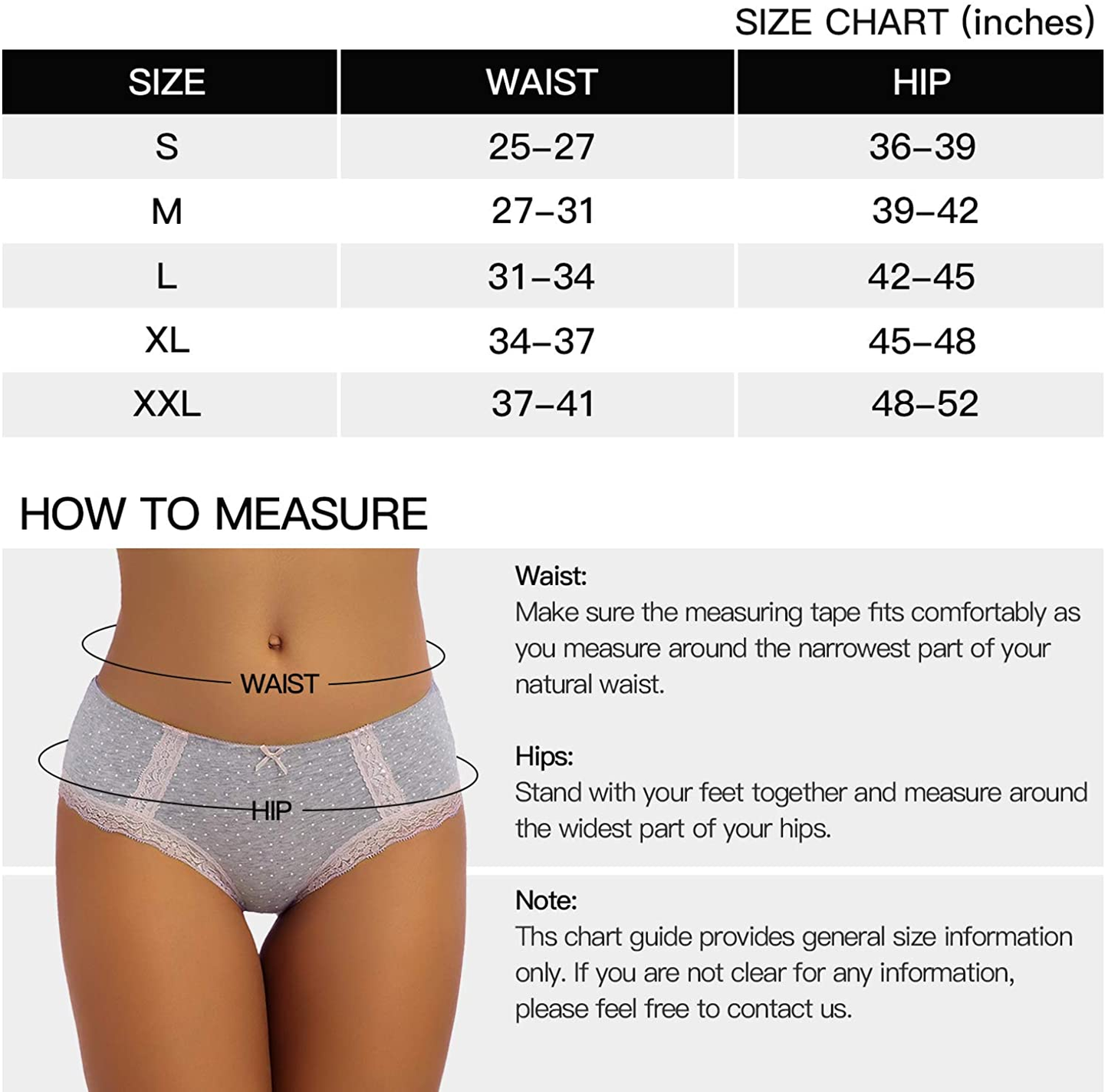VEENXTHA Womens Underwear Panties Cotton Brief Lace Breathable Stretch Medium Waist Pack of 5 Apparel & Accessories > Clothing > Underwear & Socks > Underwear VEENXTHA   