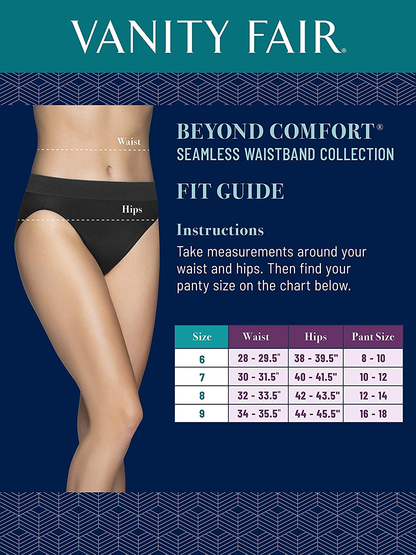 Vanity Fair Women'S beyond Comfort Seamless Waist Panties Apparel & Accessories > Clothing > Underwear & Socks > Underwear Vanity Fair   