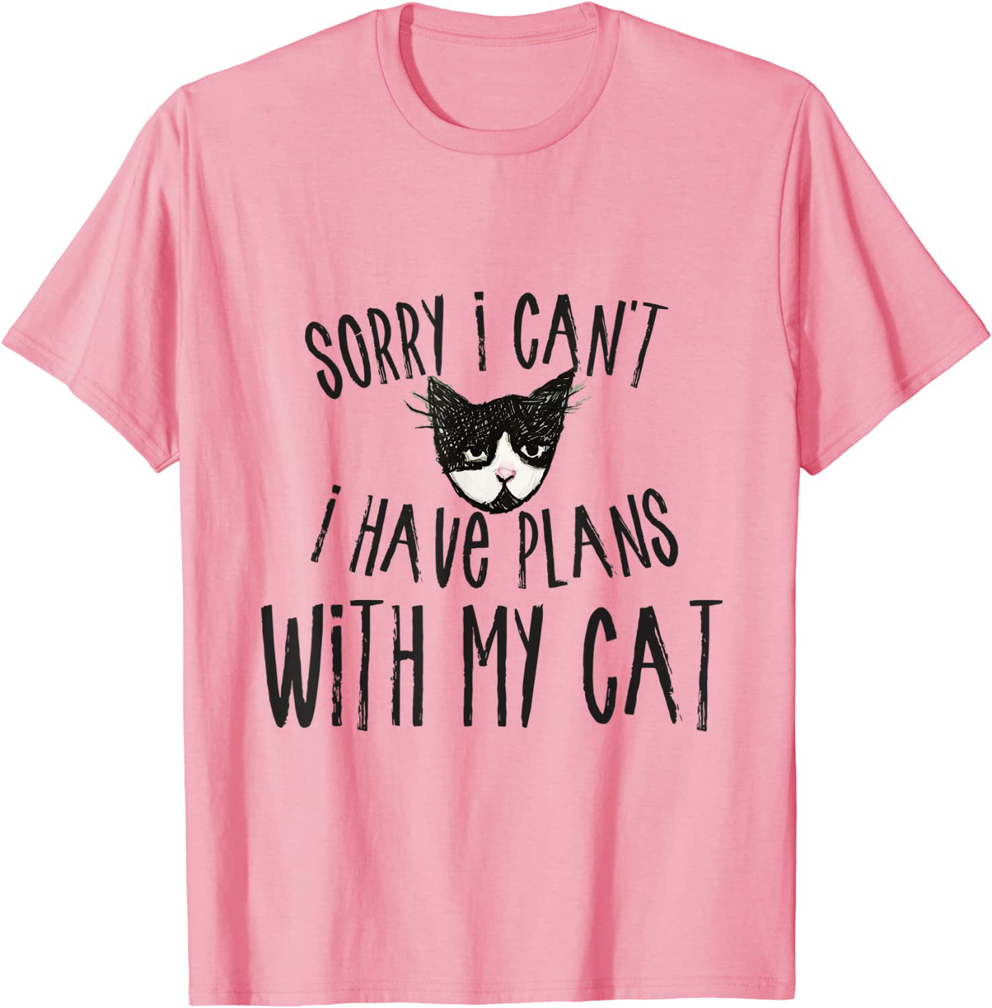 Sorry I can't I have plans with my Cat T-Shirt Arts & Entertainment > Party & Celebration > Gift Giving Caterpillar Pink Men Large