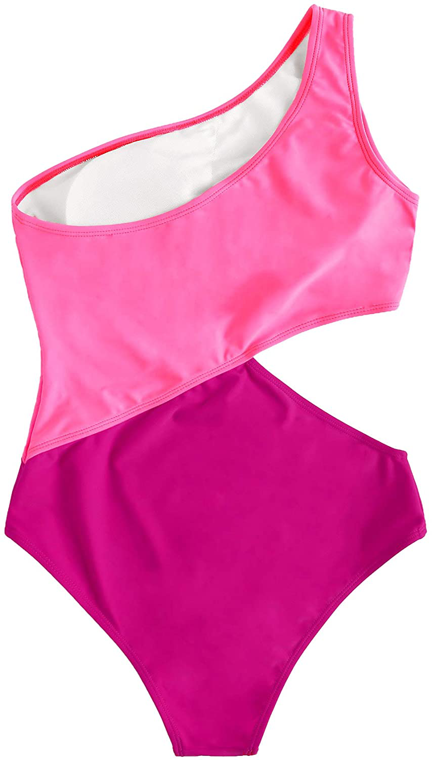 Sweatyrocks Women'S Bathing Suits One Shoulder Cutout One Piece Swimsuit Swimwear Monokini  Kylie Max   