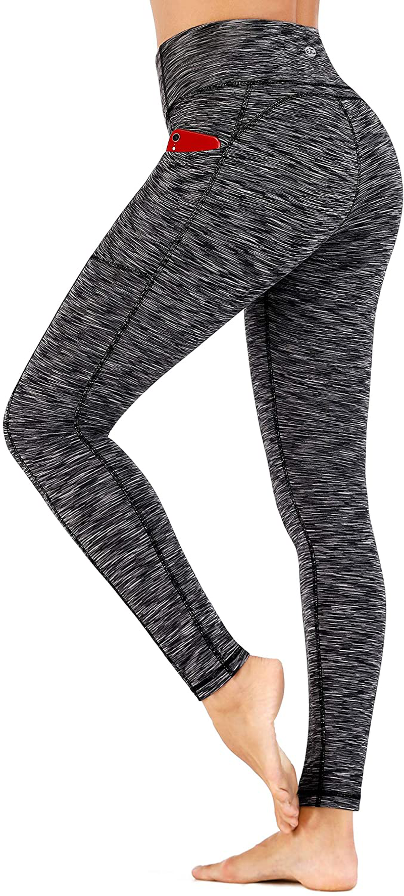 Ewedoos Women's Yoga Pants with Pockets - Leggings with Pockets, High Waist Tummy Control Non See-Through Workout Pants Apparel & Accessories > Clothing > Activewear Ewedoos Dim Gray XX-Large 