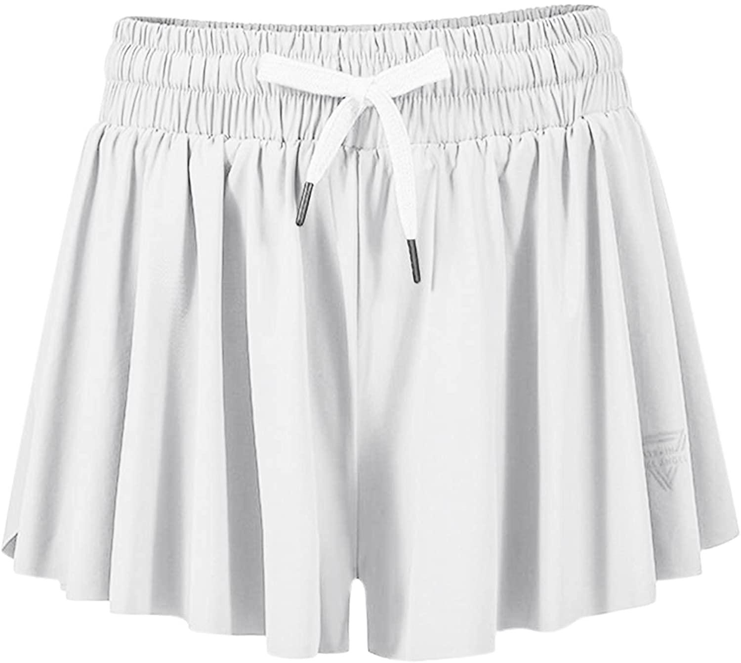 Burband Womens High Waisted Flowy Tennis Skirts Gym Yoga Pants Stretchy Pleated Golf Biker Shorts Summer Cute Lounge Skirts Apparel & Accessories > Clothing > Underwear & Socks > Shapewear Burband   