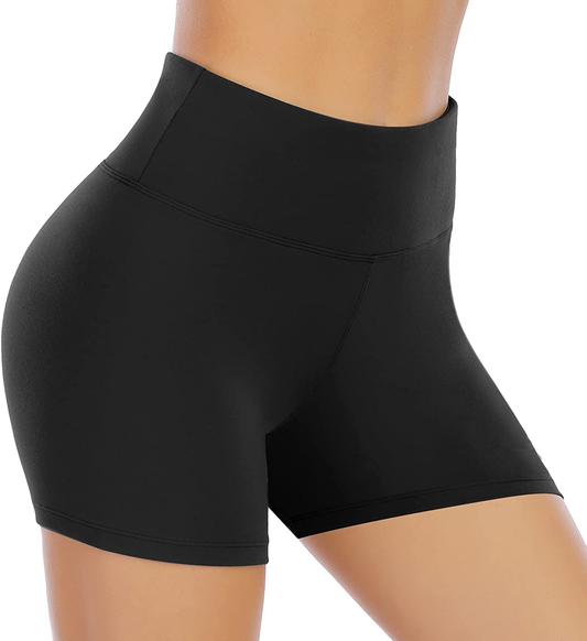 IUGA High Waisted Leggings for Women Workout Leggings with Inner Pocket Yoga Pants for Women Apparel & Accessories > Clothing > Activewear IUGA Black Shorts Medium 