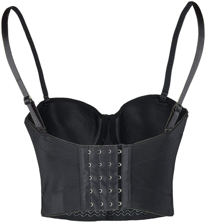 ELLACCI Women'S Diamond Pearls Beaded Rhinestone Bustier Crop Top Corset Tube Top Apparel & Accessories > Clothing > Underwear & Socks > Lingerie ELLACCI   
