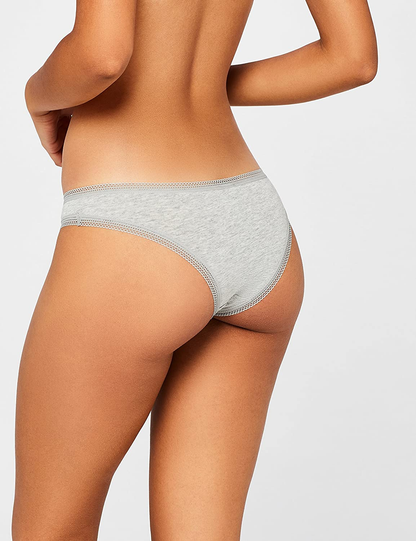 Iris & Lilly Women'S Cotton Brazilian Underwear, Pack of 5 Apparel & Accessories > Clothing > Underwear & Socks > Underwear Iris & Lilly   