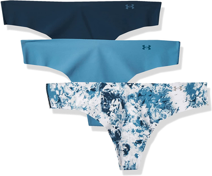 Under Armour Women's Thong Printed Underwear, 3-Pack Apparel & Accessories > Clothing > Underwear & Socks > Underwear Under Armour Blue Flannel (597)/Blue Flannel X-Large 