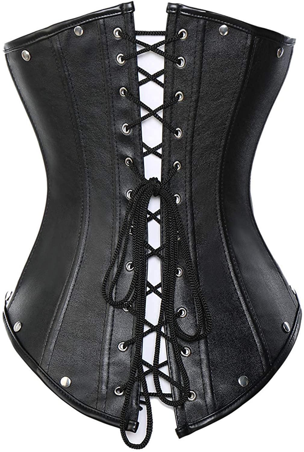 Blidece Women'S Fashion PU Leather Halter Shoulder Straps Underbust Corset Top Apparel & Accessories > Clothing > Underwear & Socks > Lingerie Blidece   